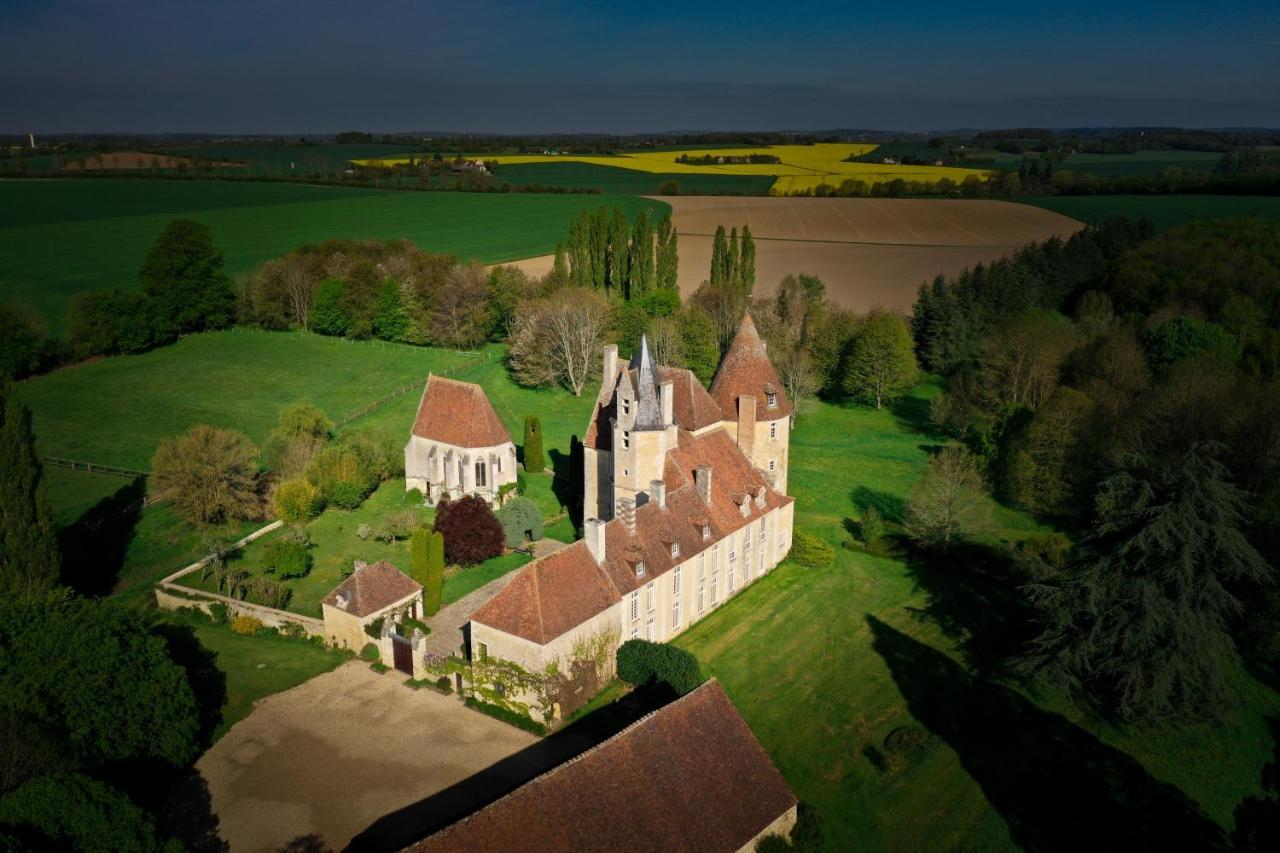 Chambre Jaune Manoir De La Vove Perche Bed & Breakfast Corbon  Exterior photo