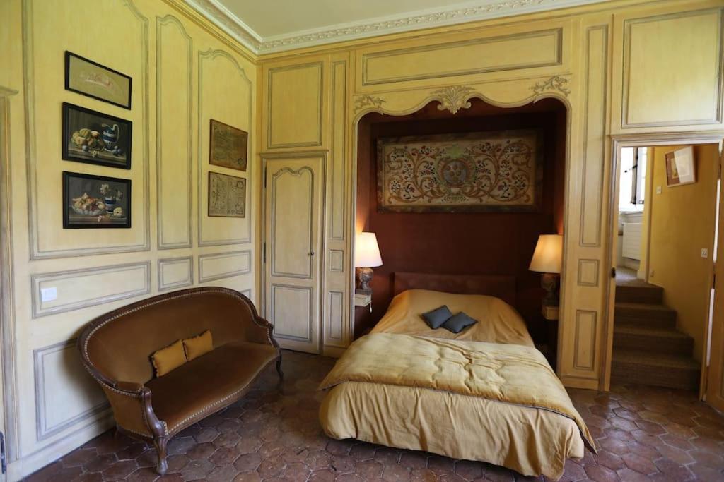 Chambre Jaune Manoir De La Vove Perche Bed & Breakfast Corbon  Exterior photo